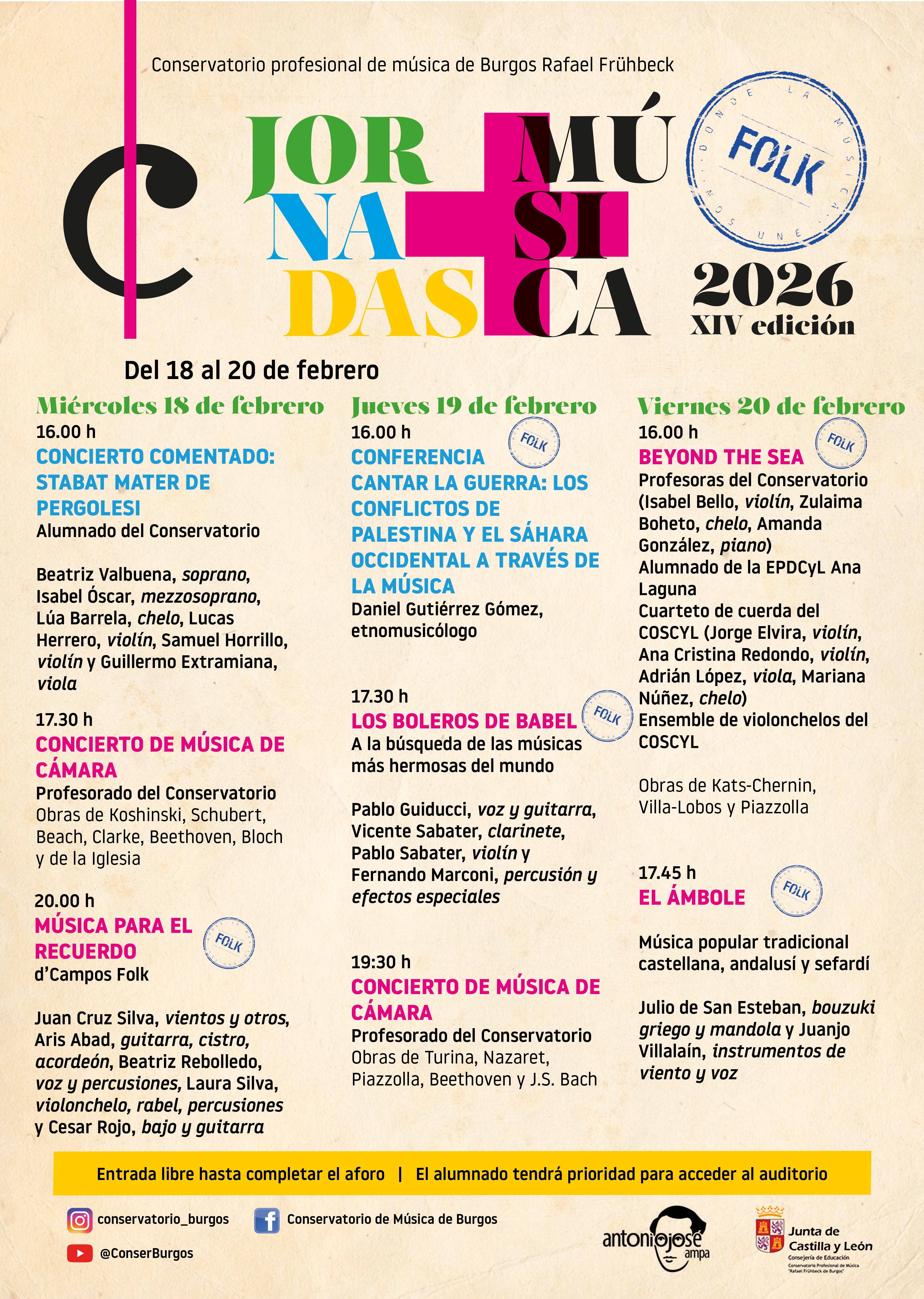 Cartel + música 2026